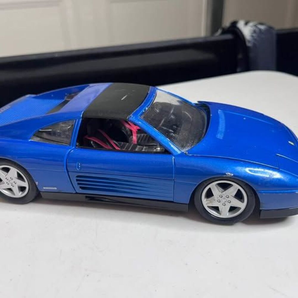 Maisto Ferrari 348 TS Blue 1:18 Diecast Model Car Targa Top